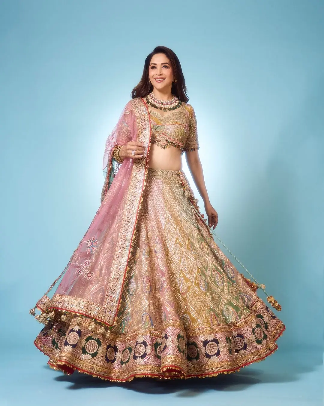 Madhuri Dixit Photos at Anant ambani and Radhika merchant wedding